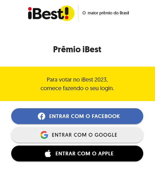 iBest 20+: Streamer do Ano - Prêmio iBest