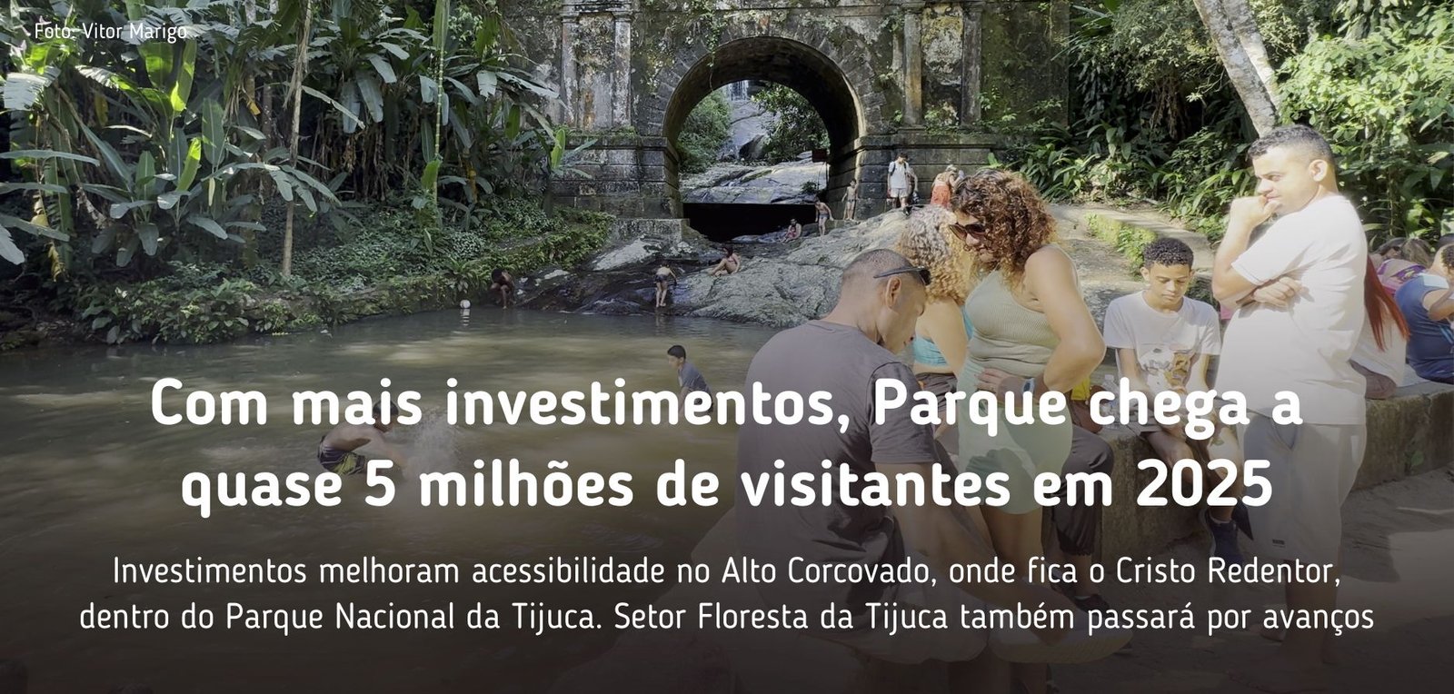Parque Nacional da Tijuca tem quase 5 milhões de visitantes em 2025